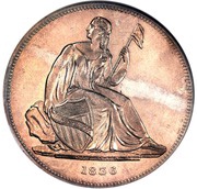 1 Dollar "1836 Gobrecht Dollar" Pattern; silver obverse image