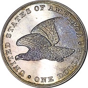 1 Dollar "1838 Gobrecht Dollar" Pattern reverse image