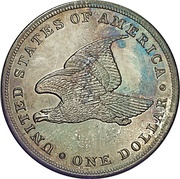 1 Dollar "1839 Gobrecht Dollar" Pattern, United States, 1839 reverse image
