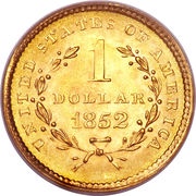 1 Dollar "Liberty Head" Type 1 reverse image