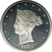 1 Dollar "1873 Trade Dollar" Pattern obverse image