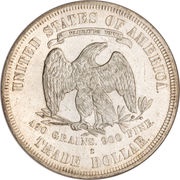 1 Dollar "Trade Dollar", United States, 1873-1885 reverse image