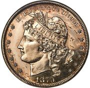 1 Dollar "1879 Goloid Metric Dollar" Pattern; Silver obverse image