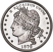 1 Dollar "1879 Goloid Metric Dollar" Pattern; Aluminium obverse image