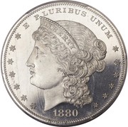 1 Dollar "1880 Metric Dollar" Pattern obverse image