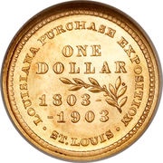 1 Dollar William McKinley, United States, 1903 reverse image