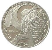 4 Reais 4th World Cup Championship - Trial strike obverse image