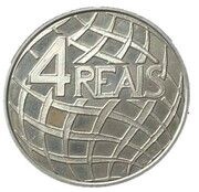 4 Reais 4th World Cup Championship - Trial strike, Brazil, 1994 reverse image