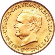 1 Dollar McKinley Birthplace Memorial obverse image