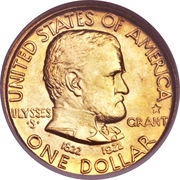 1 Dollar Grant Memorial obverse image