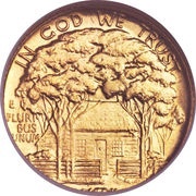 1 Dollar Grant Memorial, United States, 1922 reverse image