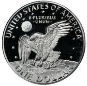 1 Dollar "Eisenhower Dollar" Silver Collectors' Issue, United States, 1971-1977 reverse image