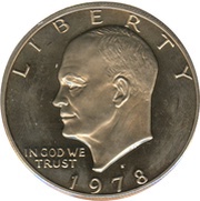 1 Dollar "Eisenhower Dollar" obverse image
