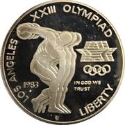 1 Dollar XXIII Olympiad Los Angeles obverse image