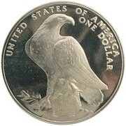 1 Dollar XXIII Olympiad, United States, 1984 reverse image