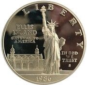 1 Dollar Statue of Liberty obverse image