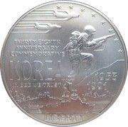 1 Dollar Korean War obverse image