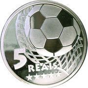 5 Reais 5th World Cup Championship, Brazil, 2002 reverse image