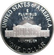 1 Dollar Bill of Rights, United States, 1993 reverse image