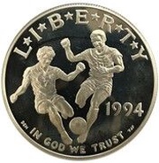 1 Dollar 1994 World Cup Tournament obverse image