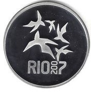 5 Reais XV Pan-American Games, Brazil, 2007 reverse image