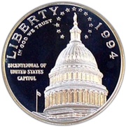 1 Dollar Bicentennial of the U.S. Capitol obverse image
