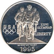 1 Dollar Atlanta Olympics - Cycling obverse image