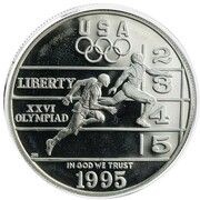 1 Dollar Atlanta Olympics - Track and Field obverse image