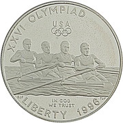 1 Dollar Atlanta Olympics - Rowing obverse image