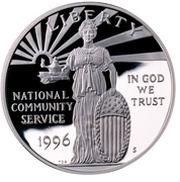 1 Dollar National Community Service obverse image