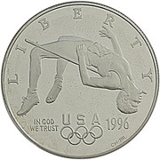 1 Dollar Atlanta Olympics - High Jump obverse image