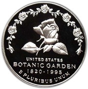 1 Dollar Botanic Garden, United States, 1997 reverse image