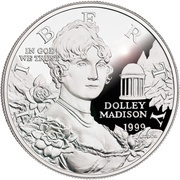1 Dollar Dolley Madison obverse image