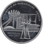 5 Reais Brasília, Brazil, 2010 reverse image
