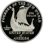 1 Dollar Leif Ericson Millennium, United States, 2000 reverse image