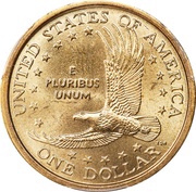 1 Dollar "Sacagawea Dollar" reverse image