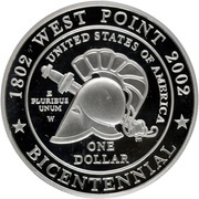 1 Dollar West Point Bicentennial, United States, 2002 reverse image