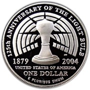 1 Dollar Thomas Alva Edison, United States, 2004 reverse image