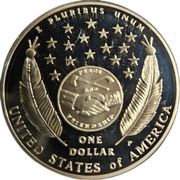 1 Dollar Lewis and Clark Bicentennial, United States, 2004 reverse image