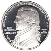 1 Dollar Chief Justice John Marshall obverse image