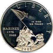 1 Dollar Marine Corps 230th Anniversary obverse image