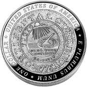 1 Dollar Benjamin Franklin Tercentenary, Founding Father, United States, 2006 reverse image