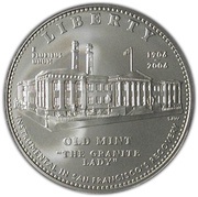 1 Dollar San Francisco Old Mint Centennial obverse image