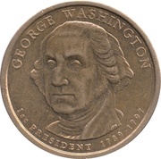 1 Dollar George Washington obverse image