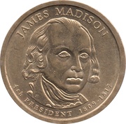 1 Dollar James Madison obverse image