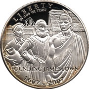 1 Dollar Jamestown 400th Anniversary obverse image