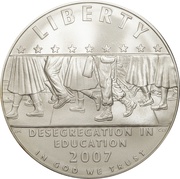 1 Dollar Little Rock Central High School Desegregation obverse image
