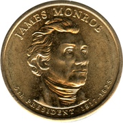 1 Dollar James Monroe obverse image