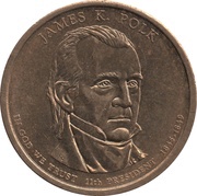 1 Dollar James K. Polk obverse image