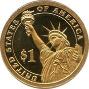 1 Dollar Zachary Taylor, United States, 2009 reverse image